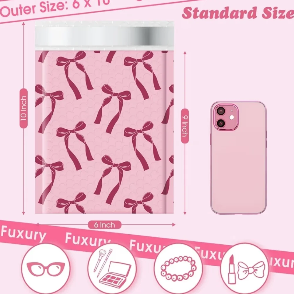 10 Bow Bubble Mailers